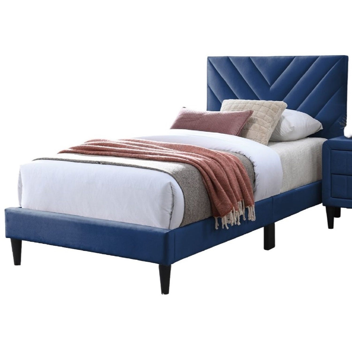 Juego de cama con cabecero ajustable