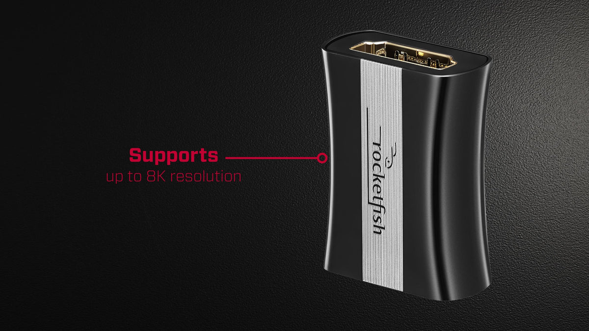 Rocketfish™ - 8K HDMI Coupler - Black