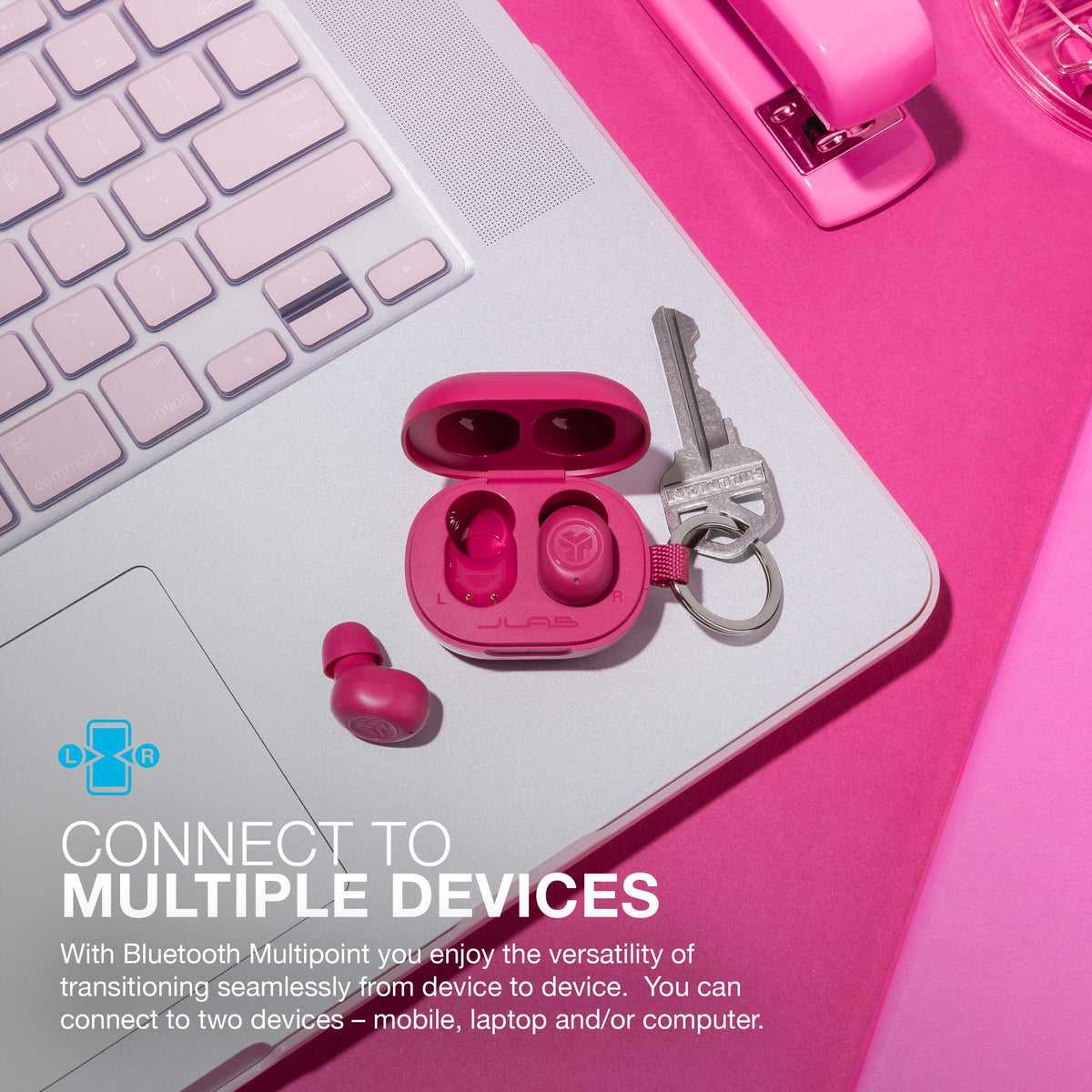 JLab - JBuds Mini True Wireless Earbuds - Pink