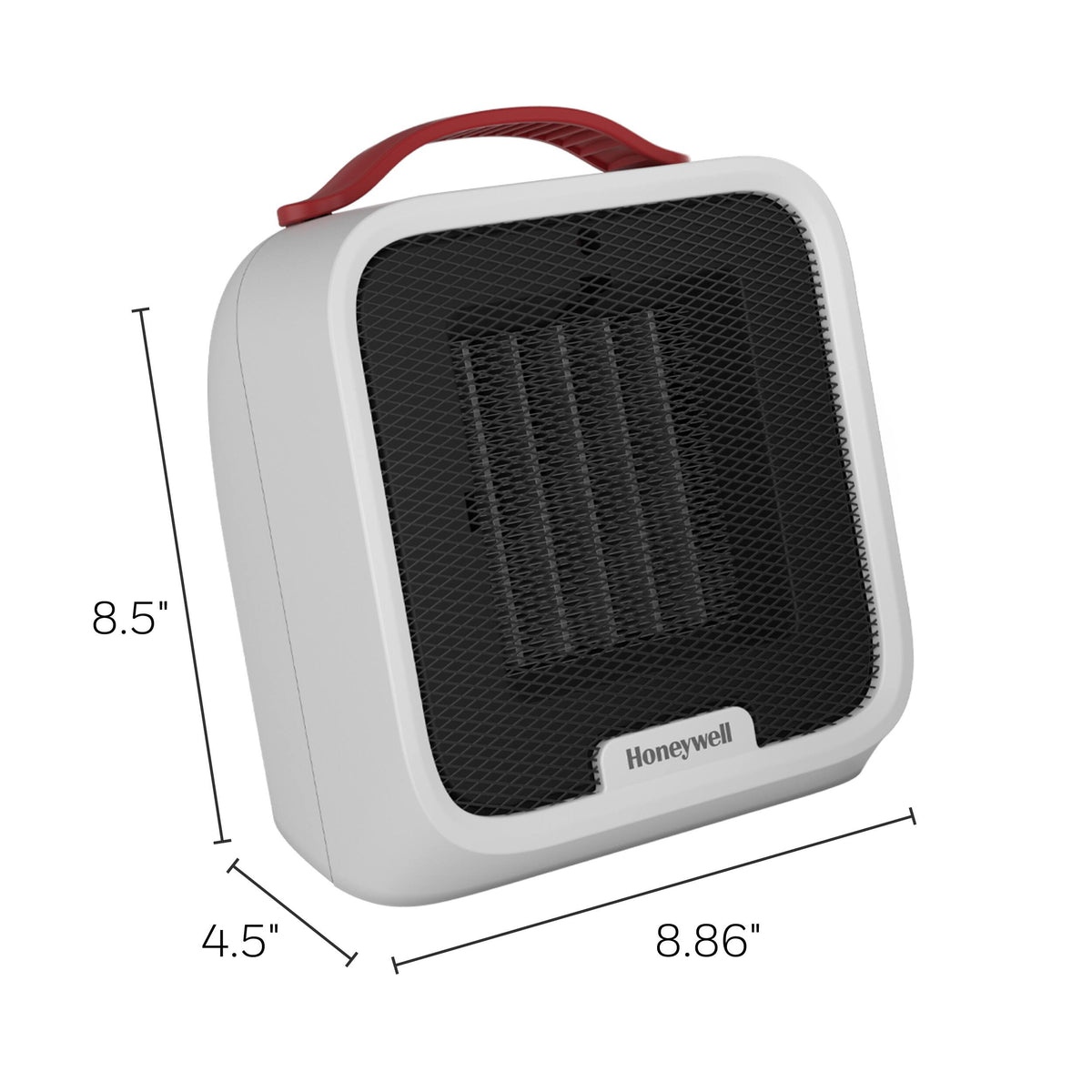 Honeywell - UberHeat 5 Ceramic Heater White - Black