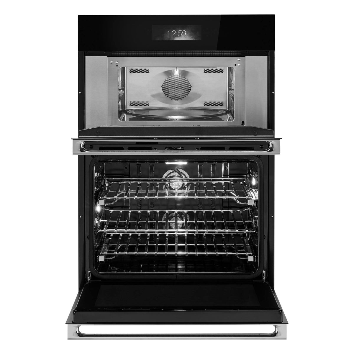 JennAir - NOIR 30" Microwave Combination Wall Oven Dual-Fan True Convection with Advanced Temperature Precision - Stainless Steel