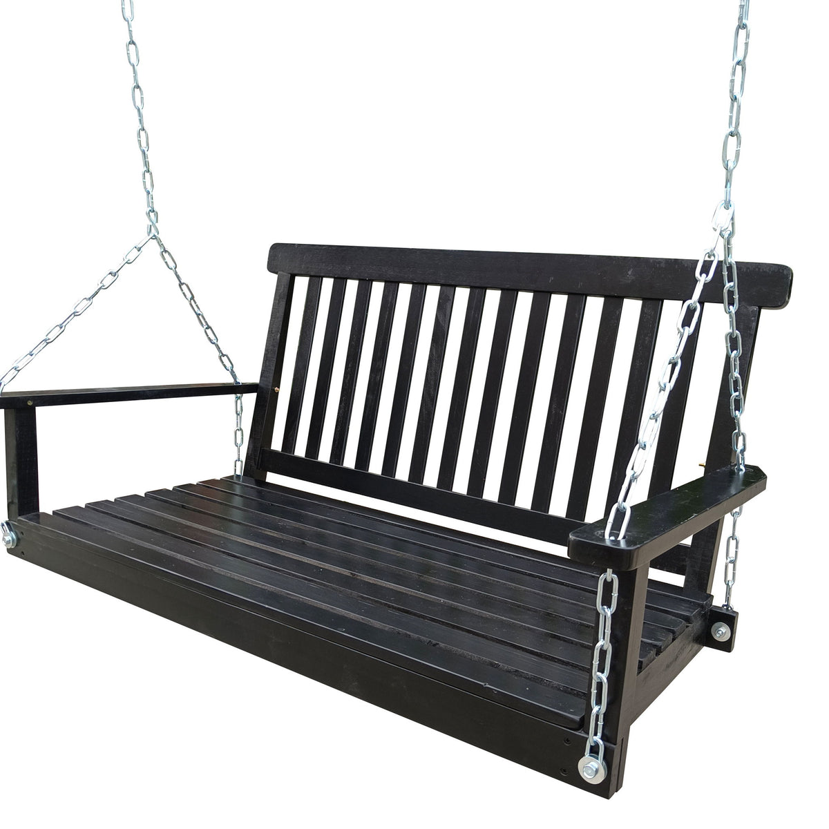 Columpio de Porche Delantero con Reposabrazos para Patio Exterior, Jardín, Patio Trasero o Solárium