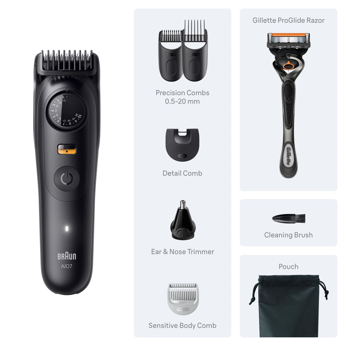 Braun - Series 7 All-in-one 7530 Electric Shaver Trimmer - Matte Black