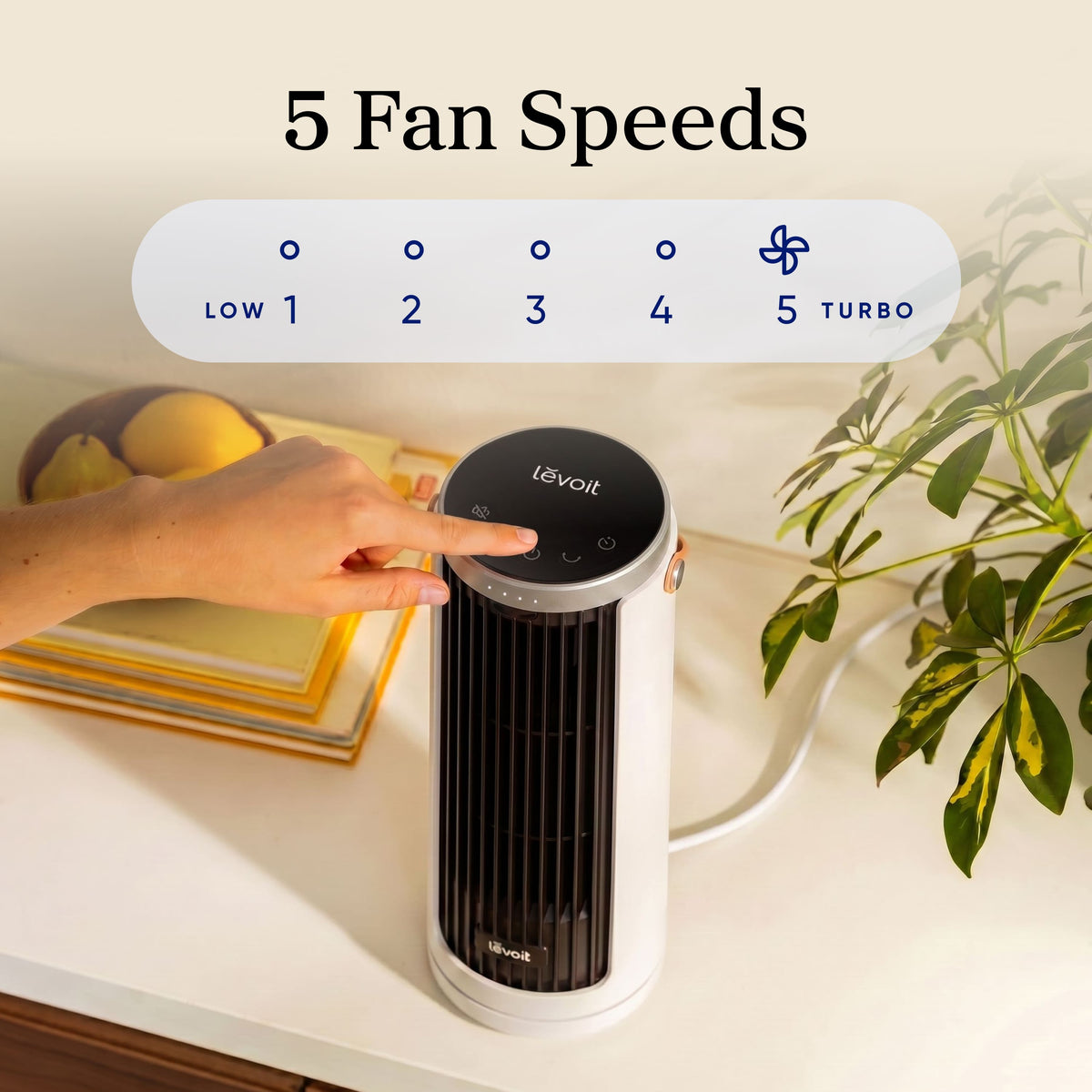 Levoit - Mini Windi Tower Fan - White