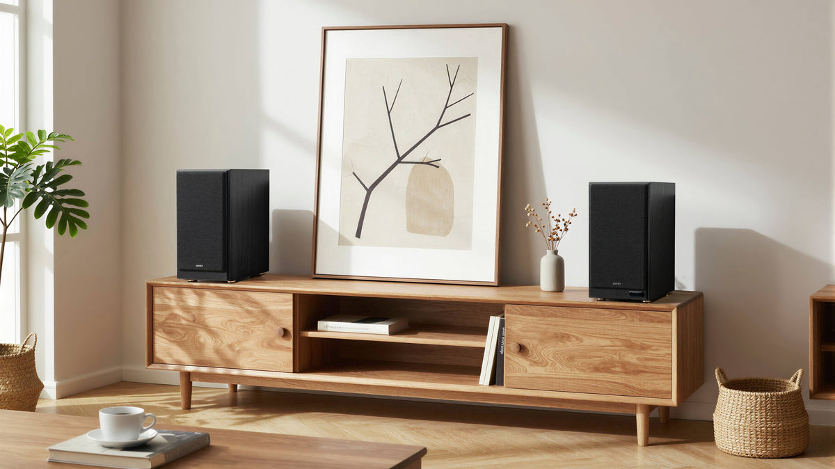 Edifier - R2750DBMKII Audiophile Active Bookshelf Bluetooth 6.0 and Optical Input - 2.0 Speaker (Pair) - Black