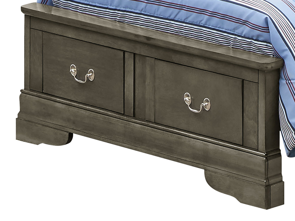 Upholstered Panel Sleigh Bed Design