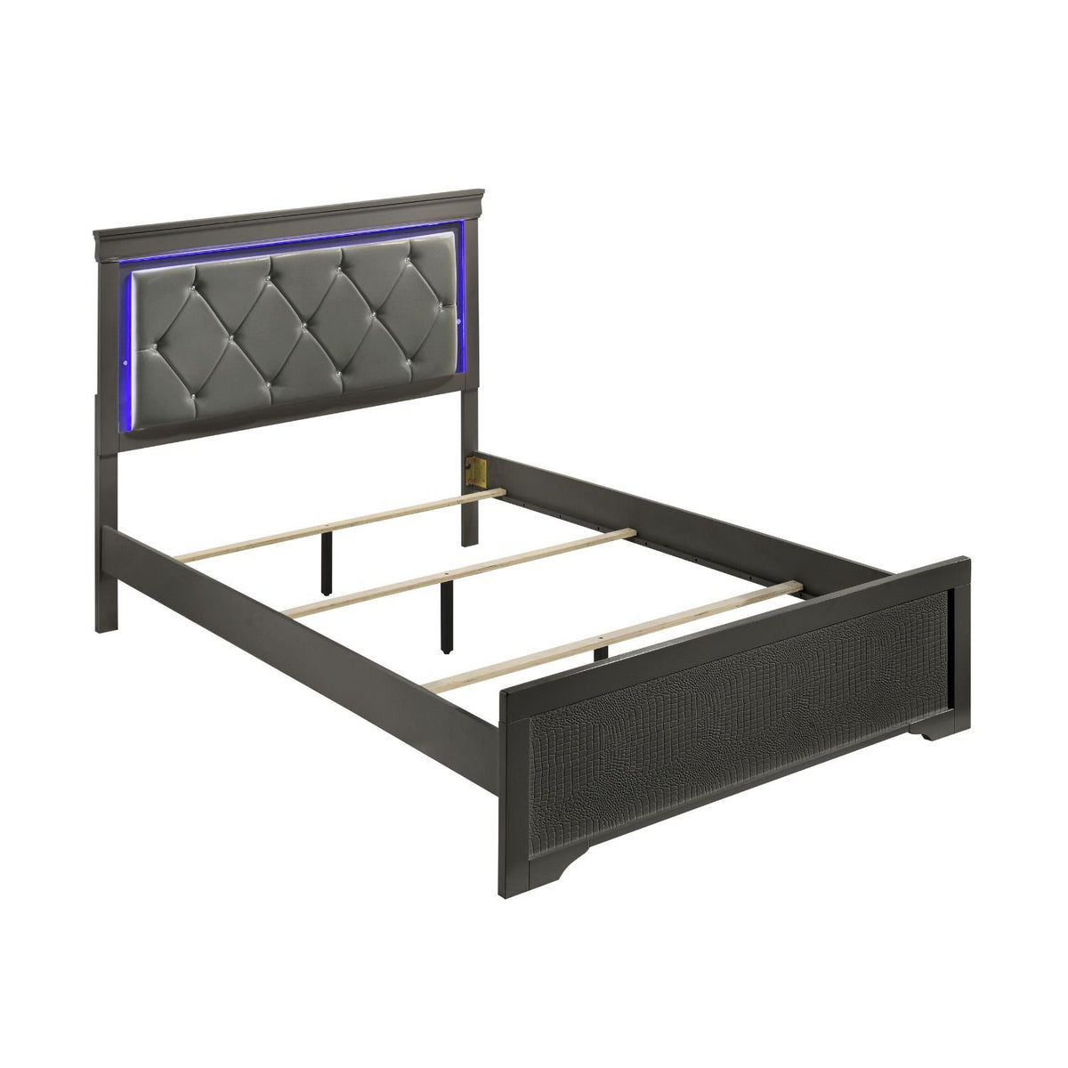 Blaze - Cama con cabecero LED