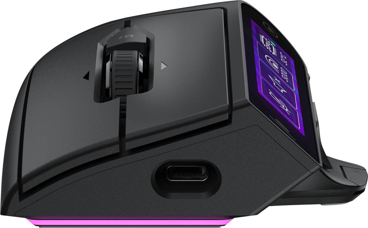 Turtle Beach - Command Series MC7 Advanced Wireless Touchscreen Optical Gaming Mouse for Windows 10/11 PC - Wireless - Black