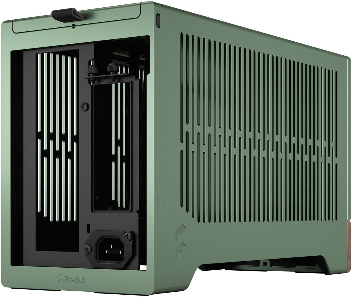 Fractal Design - Terra Jade Mini-ITX Small Form Factor PC Case with PCIe 4.0 Riser - Jade