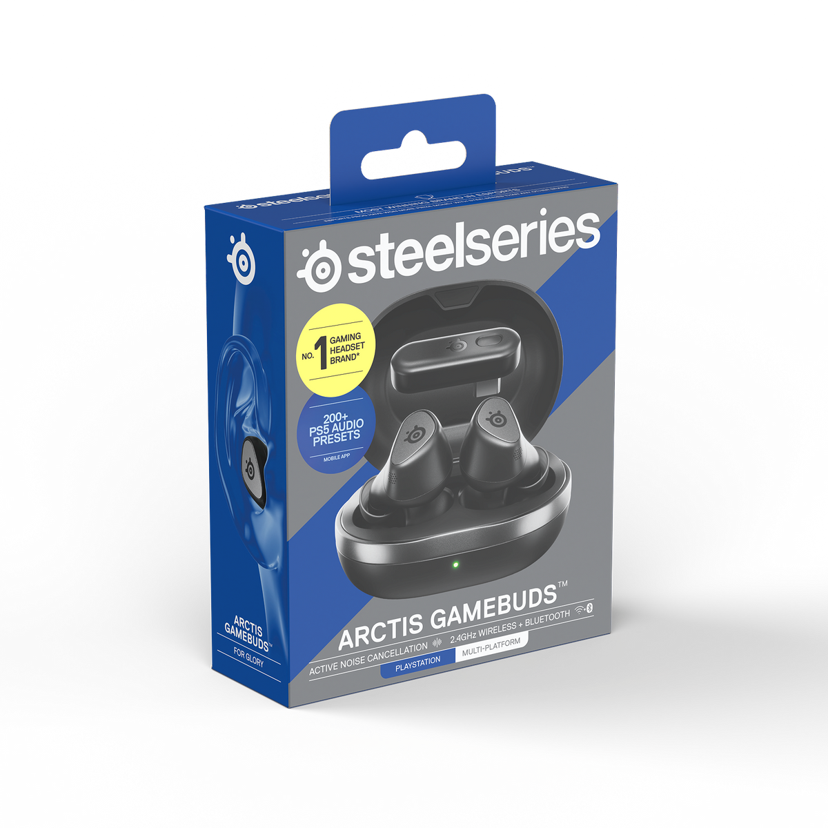 SteelSeries - Arctis GameBuds True Wireless Noise Cancelling Gaming Earbuds for PS5, PS4, PC, Switch, ROG Ally, Steam Deck - Black