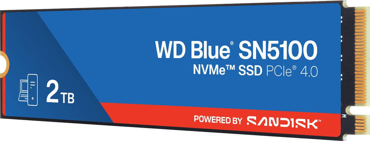 WD - Blue SN5100 2TB Internal SSD PCIe Gen 4 x4 NVMe for laptops and desktops'