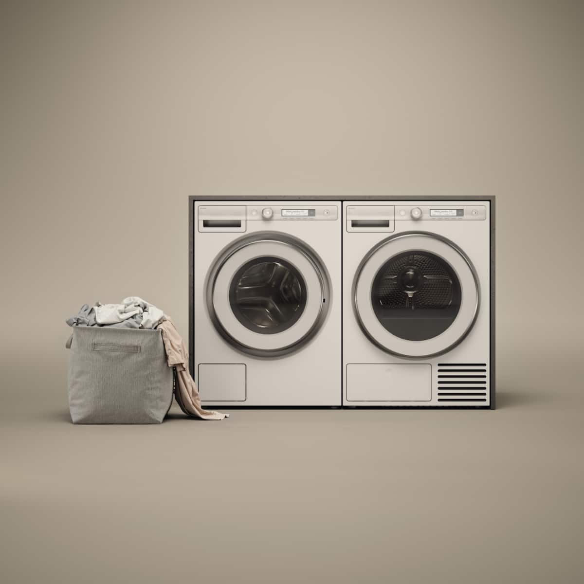 Asko - 2.4 Cu.Ft. High-Efficiency Front Load Washer, Auto Dose, Steel Seal, 23.1 lb capacity, 1600 RPM max spin, Stackable - White