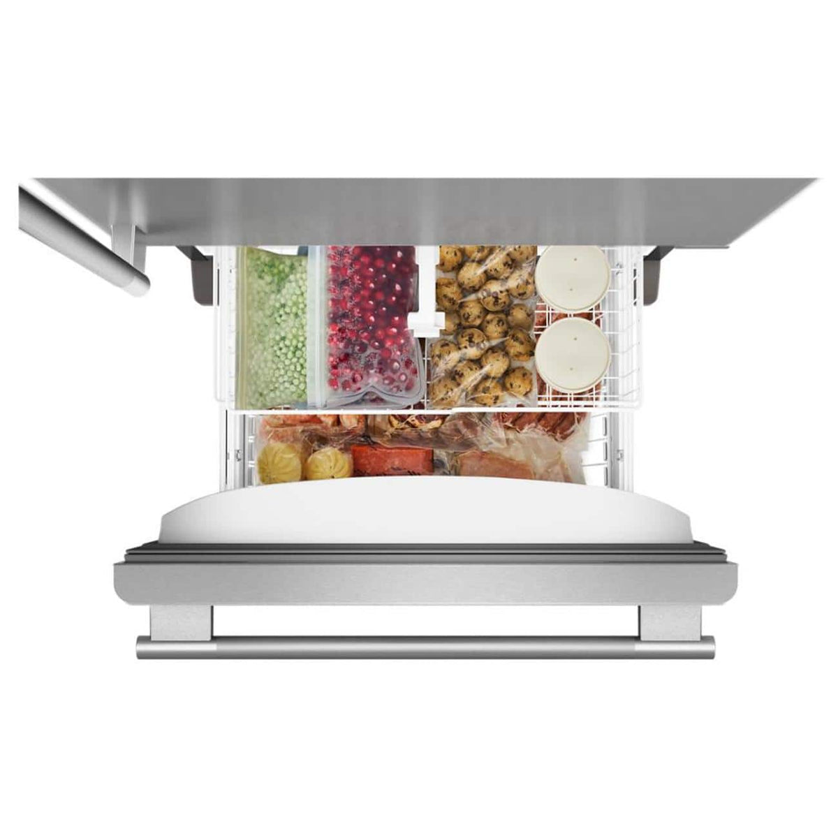 KitchenAid - 19 Cu. Ft. 30-Inch Standard-Depth Bottom Mount Refrigerator with Right Door Swing - Stainless Steel