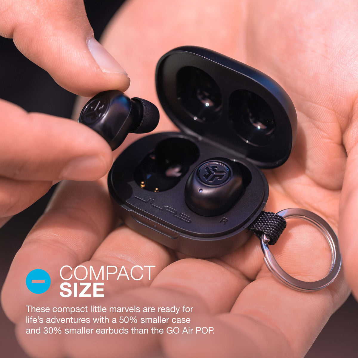 JLab - JBuds Mini True Wireless Earbuds - Black
