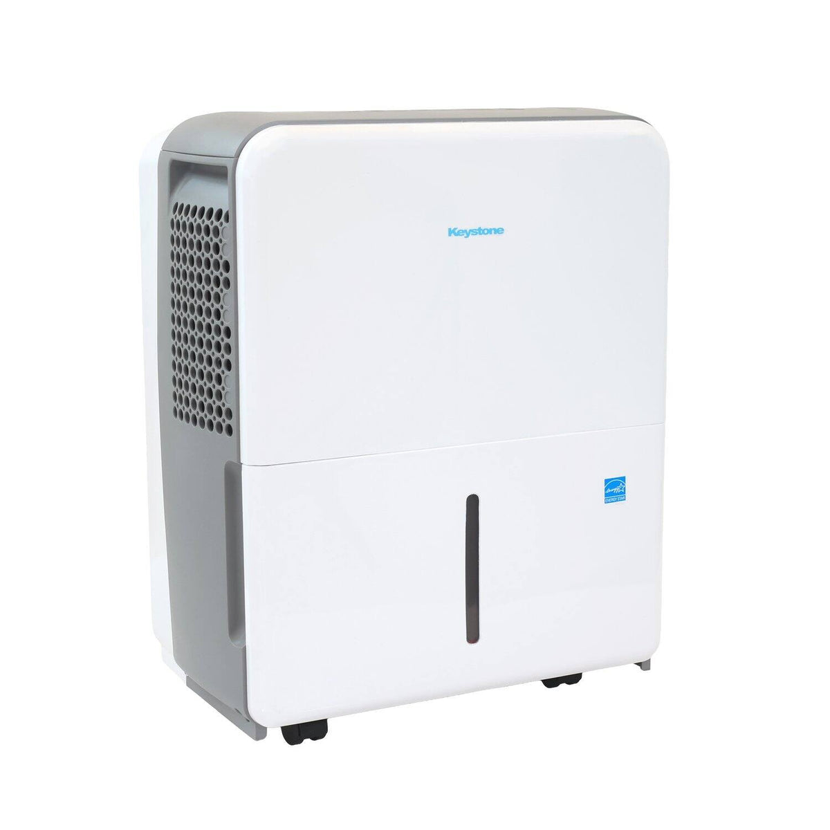 Keystone - 50-Pint 6.35 Quart Dehumidifier with Built-In Pump - White