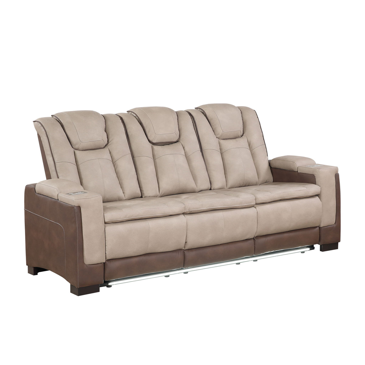 Bruno - Sofá reclinable eléctrico con iluminación LED