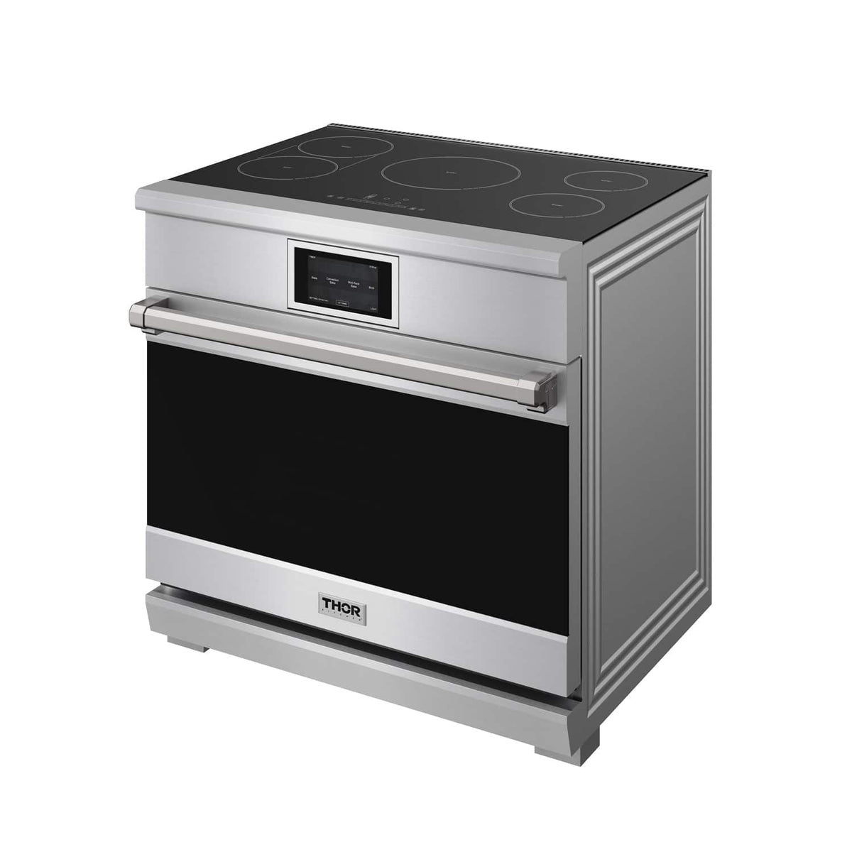 Thor Kitchen - 6 Cu Ft. Freestanding Induction Range with Air Fry - Stainless Steel