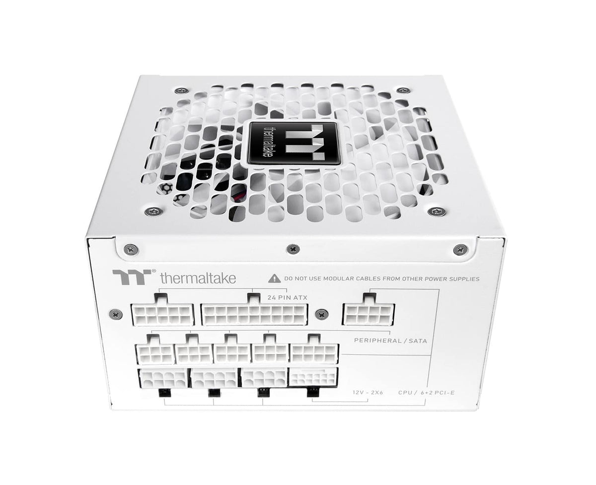Thermaltake - Toughpower GT 1000W 80+ Gold ATX 3.1 Fully Modular Power Supply - Snow