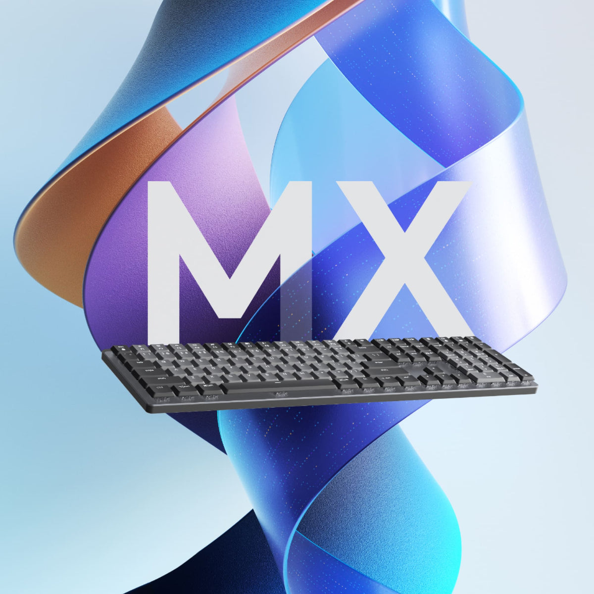 Logitech - MX Mechanical Full size Wireless Mechanical Tactile Switch Keyboard for Windows/macOS with Backlit Keys - Graphite