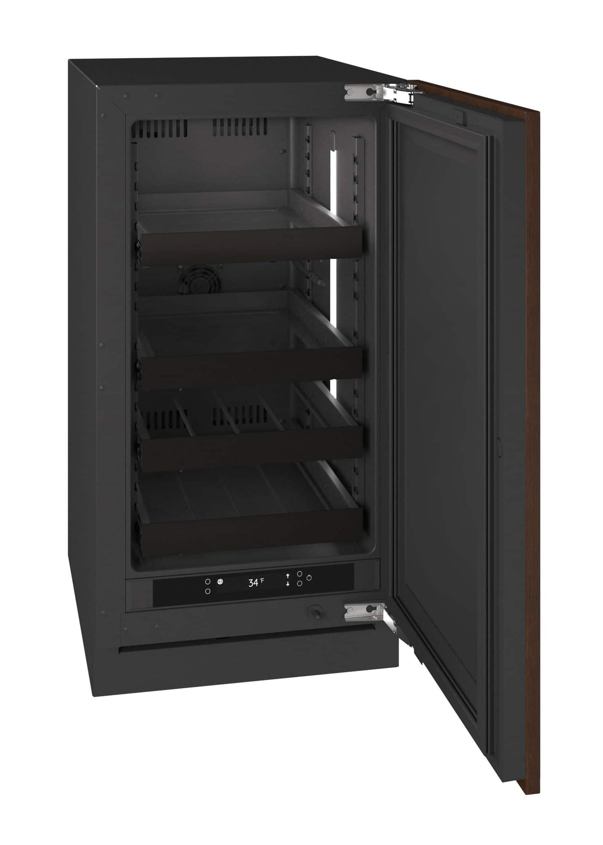 U-Line - 18"W. 3.5 Cu.Ft. Built-In Beverage Center - Panel Ready - Integrated Solid