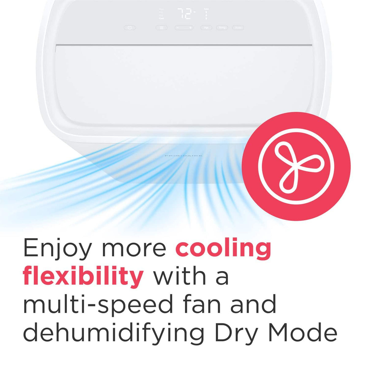 Frigidaire - 115V 14,000 BTU 450 Sq. Ft. Portable Air Conditioner with 12,000 BTU Supplemental Heat Function - White