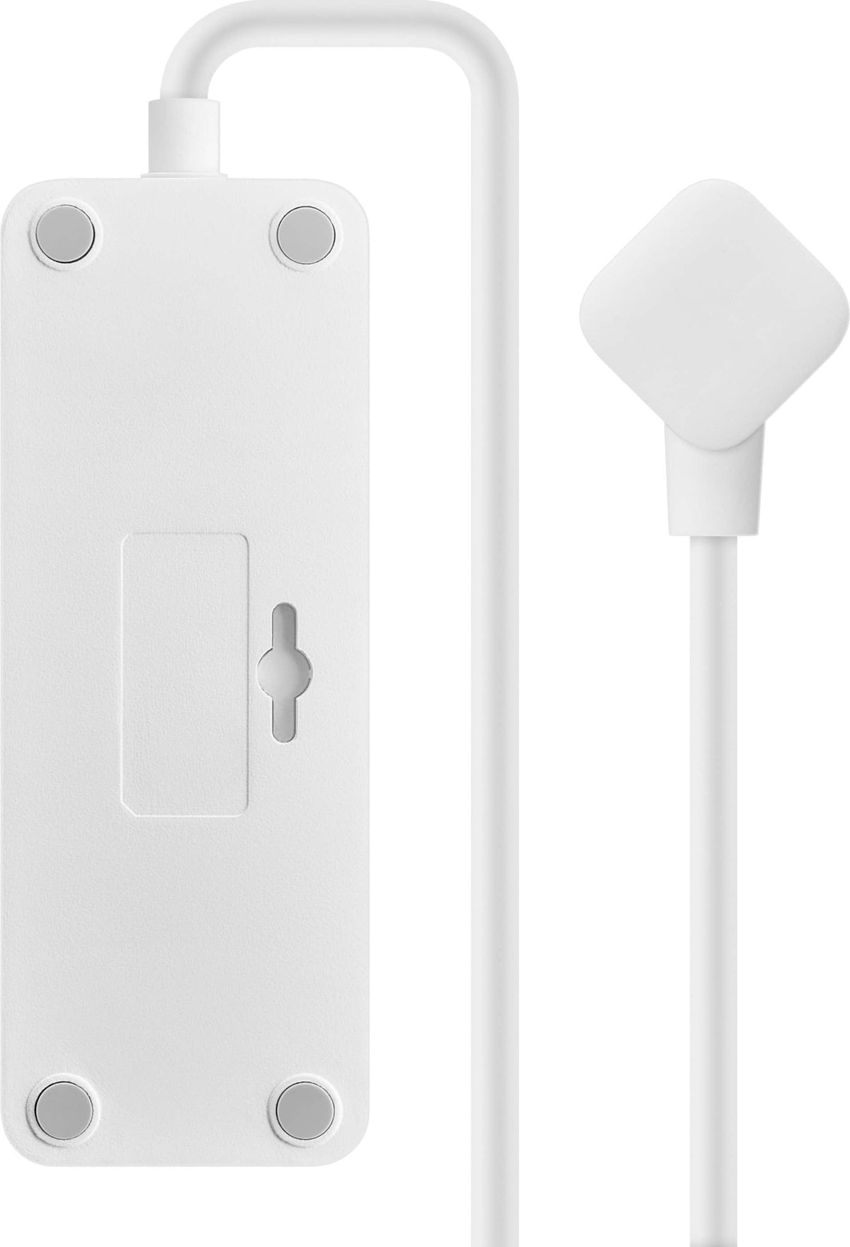 Insignia™ - 4’ 2 Outlet Power Strip with USB-C and USB Ports - White