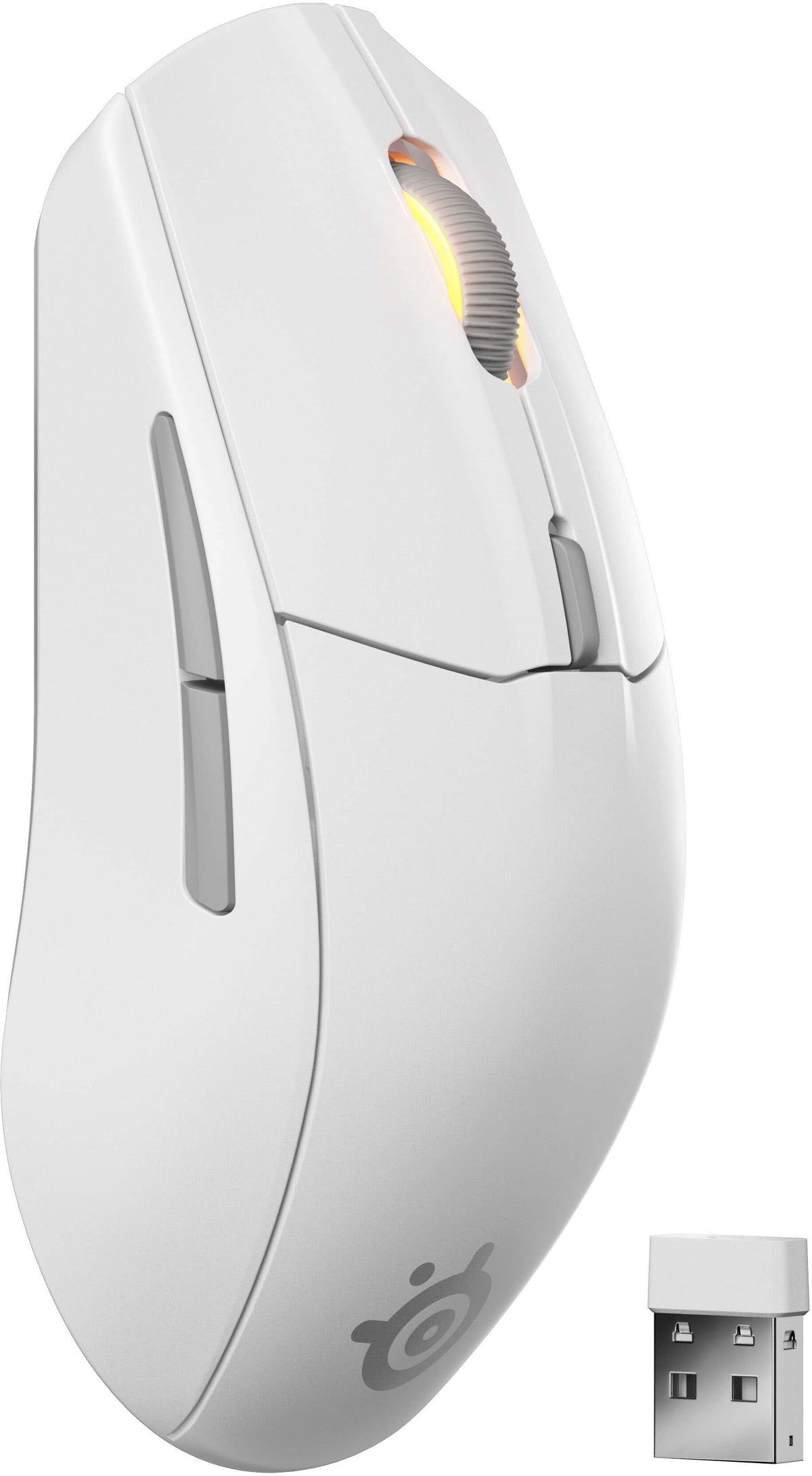 SteelSeries - Rival 3 Gen 2 Wireless Optical Gaming Mouse with Ultra-fast clicks - Wireless - White