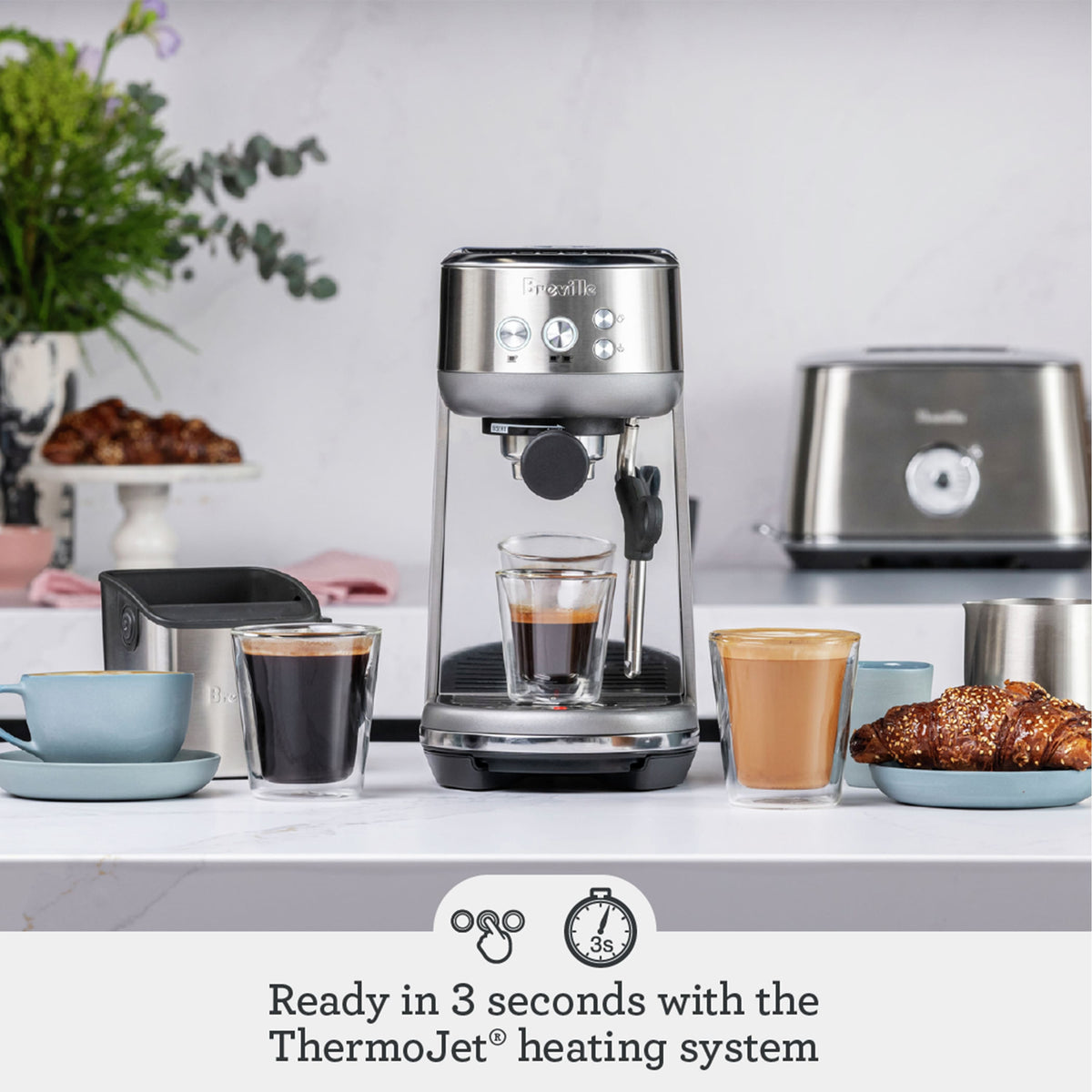 Breville - Bambino - Brushed Stainless Steel