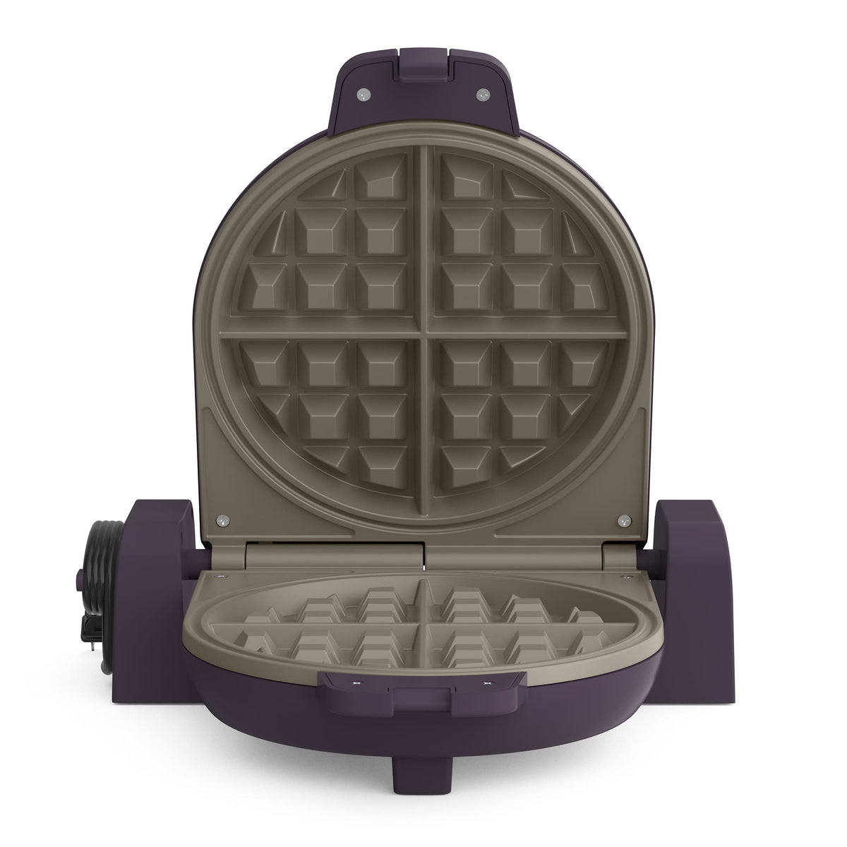 Bella - Fits-anywhere Kitchenware: Flip & Store Belgian Waffle Maker - Plum