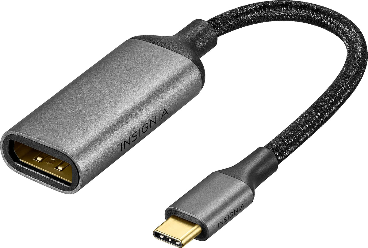 Insignia™ - 8K USB-C to DisplayPort Adapter - Black