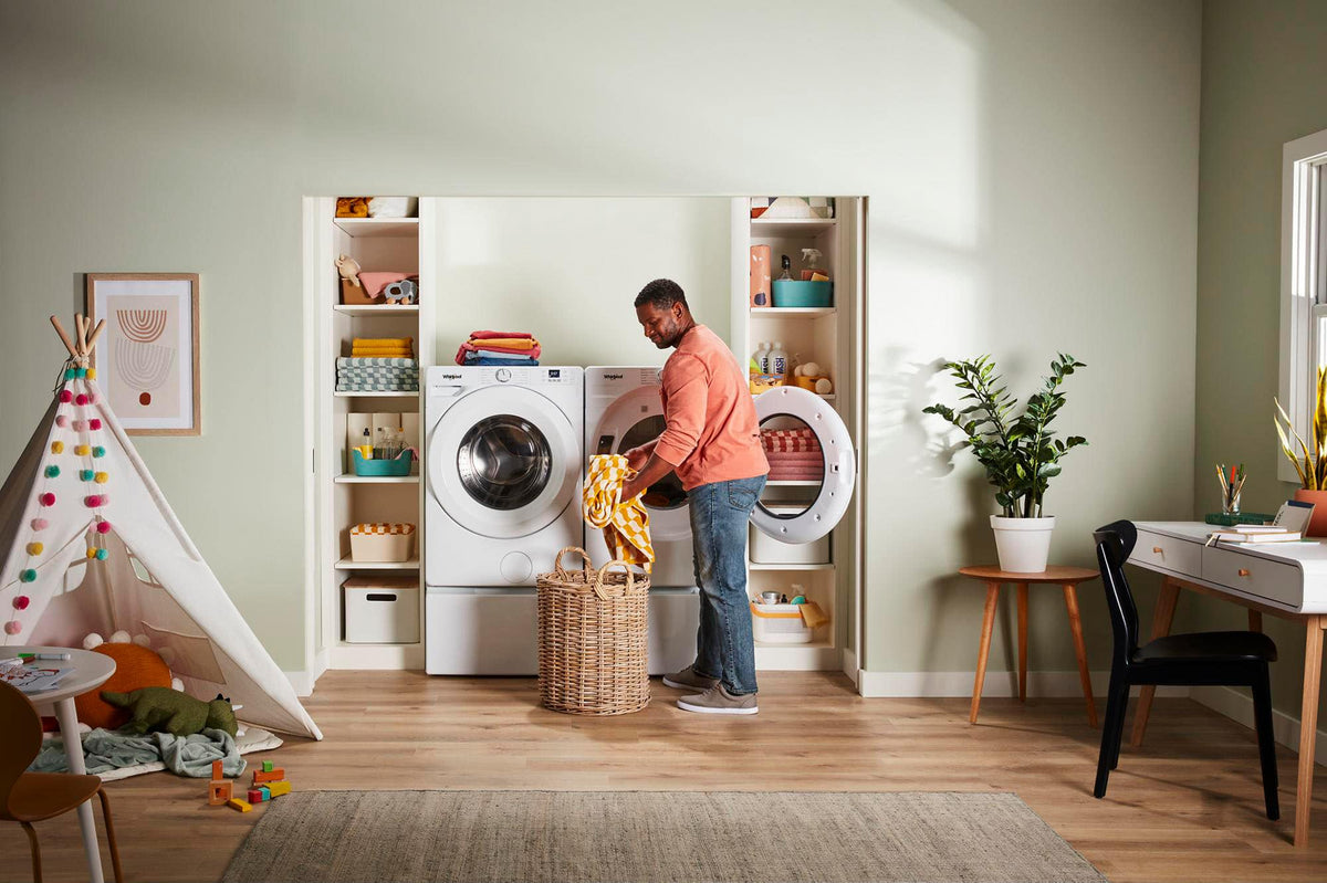 Whirlpool - 7.4 Cu. Ft. Stackable Electric Dryer with Quick Dry - White