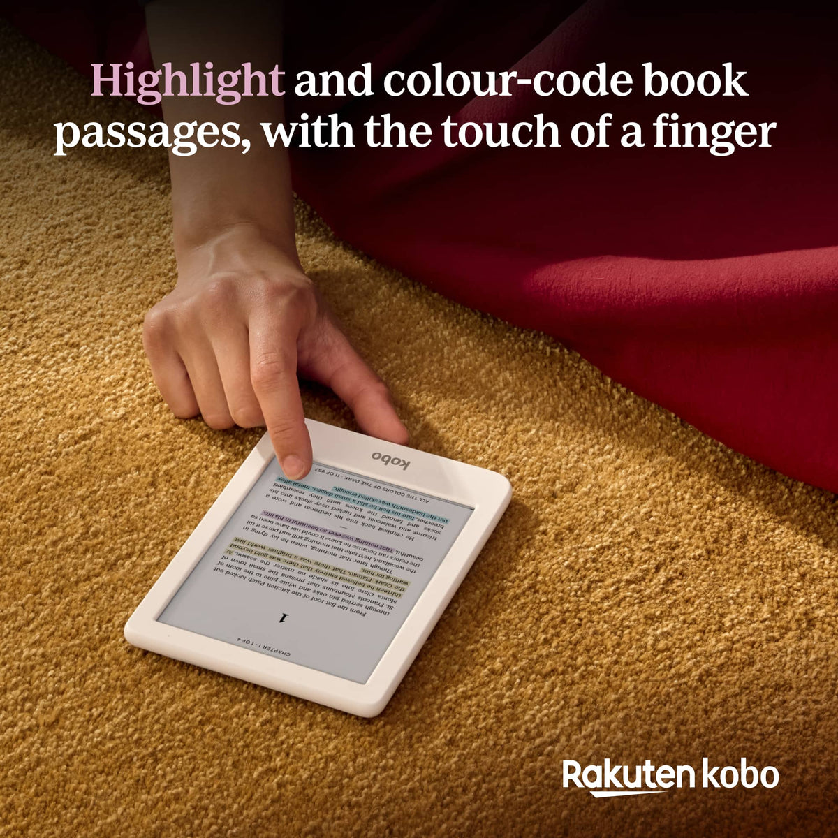 Kobo - Clara Colour | eReader | 6" E Ink Kaleido 3 Color Display with ComfortLight PRO | Waterproof | 16GB - 2025 - White