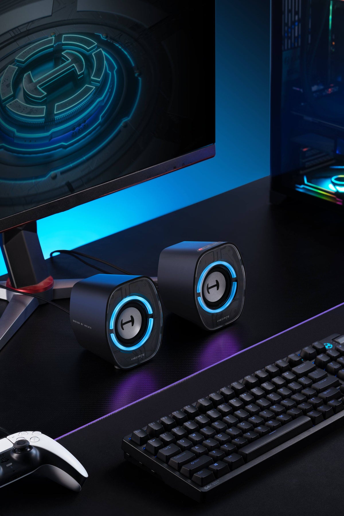 Edifier - G1000 II 2.0 Bluetooth Gaming Speakers with RGB Lighting (2-Piece) - Black