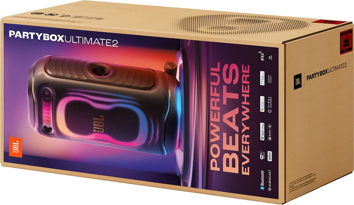 JBL - PartyBox Ultimate 2 -1500W party speaker with powerful sound, multi-dimensional lightshow, and splashproof design - 2026 - Black