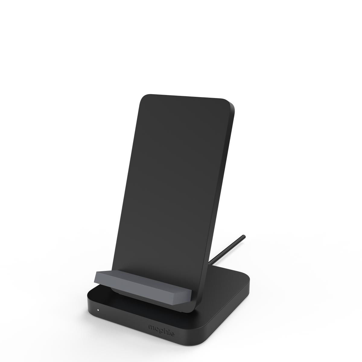 mophie - 15W Wireless Charging Stand for Qi-enabled Devices - Black