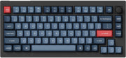Keychron - V1 Max 75% Custom Wireless RGB Mechanical Keyboard with Programmable QMK/VIA Hot-Swappable Red Switch - Black