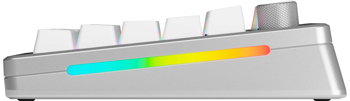 Glorious - GMMK 3 PRO HE 75% Wireless Hall-Effect Linear Switch Gaming Keyboard with Rapid Trigger and Adjustable Actuation - Silver