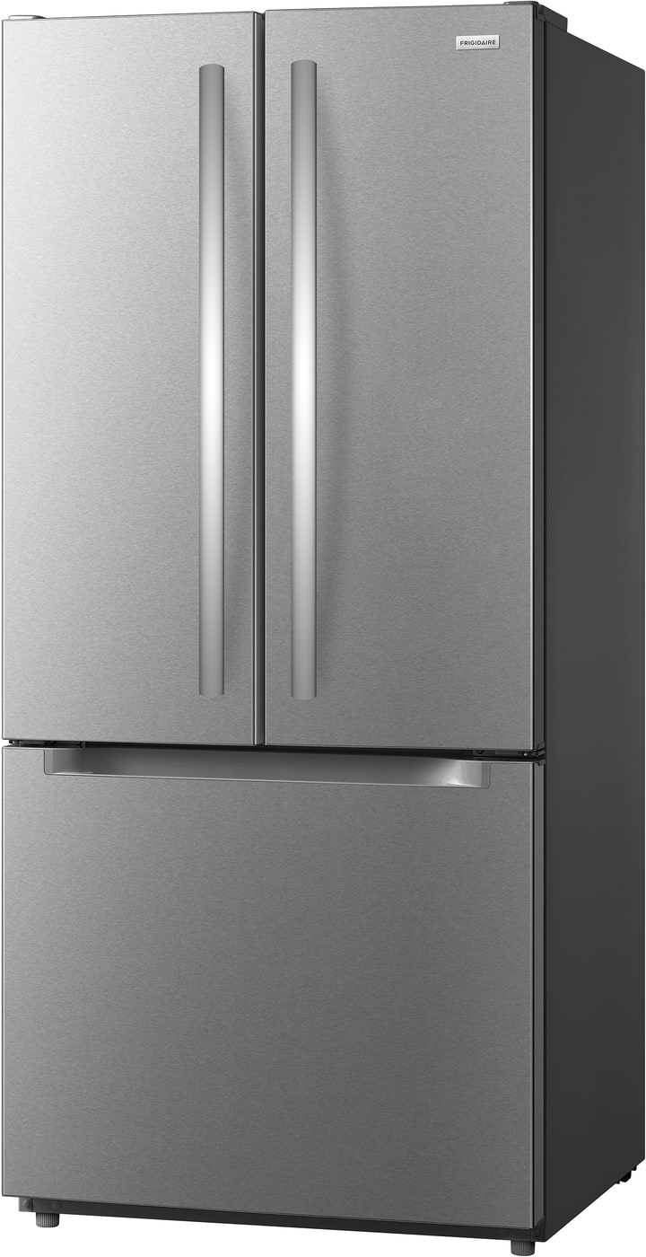 Frigidaire - 30 in. Wide 19 Cu. Ft. Standard-Depth Garage Ready French Door Refrigerator - Stainless Steel