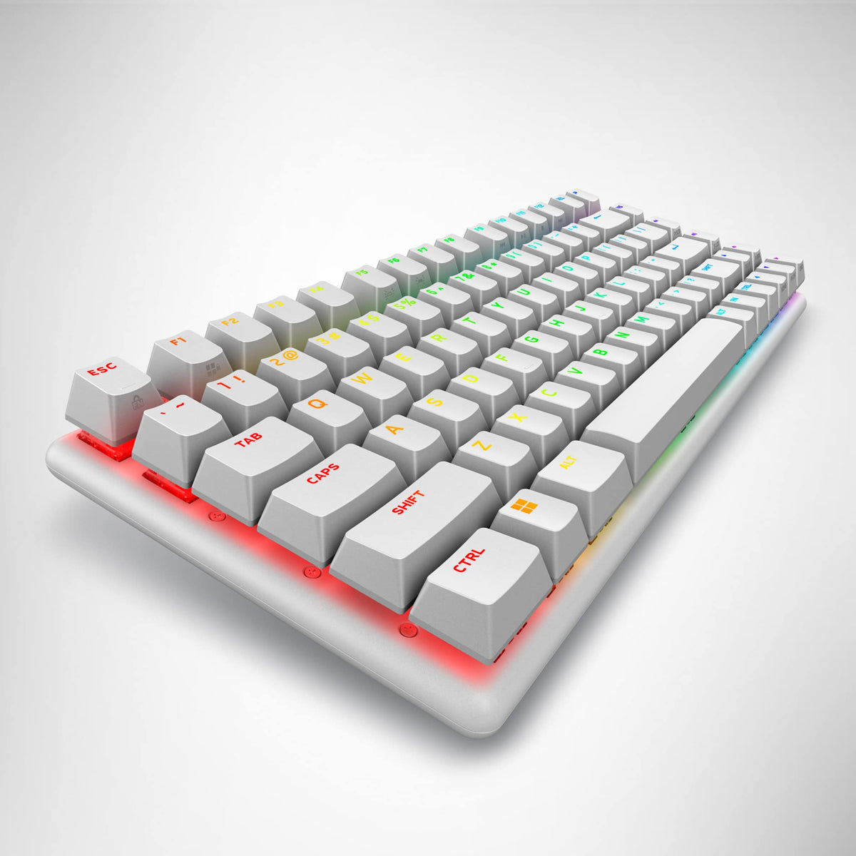 Alienware - Pro 75% Wireless Mechanical Gaming Keyboard with RGB Back Lighting - Lunar Light