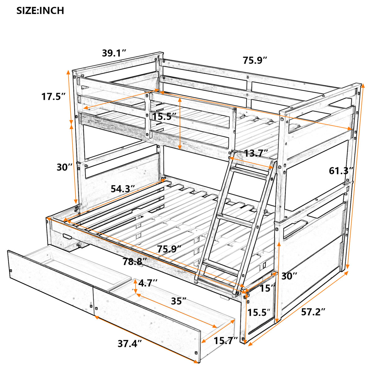 Bunk Bed With Storage