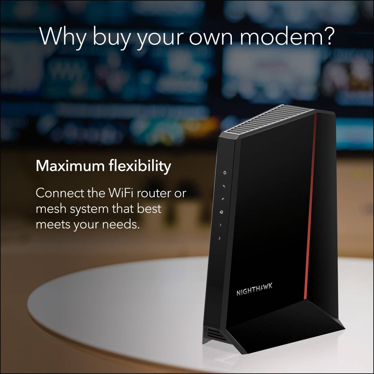 NETGEAR - Nighthawk Mid/High-Split 32 x 8 DOCSIS 3.1 Cable Modem - Black