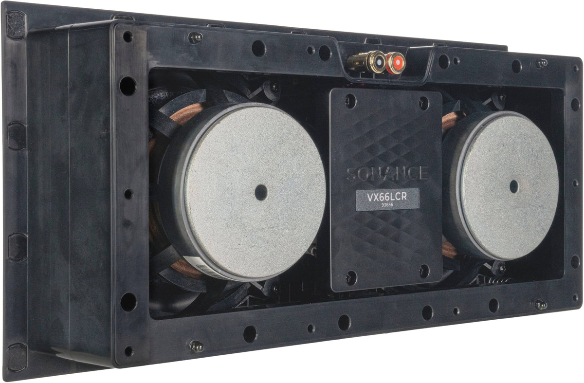Sonance - VX66 LCR SINGLE SPEAKER - Visual Experience Series 6-1/2" 2-Way LCR (Left, Center, or Right) In Wall Speaker (Each) - Paintable White