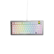 Glorious - GMMK 3 PRO HE 75% Wired Hall-Effect Linear Switch Gaming Keyboard with Rapid Trigger and Adjustable Actuation - Silver