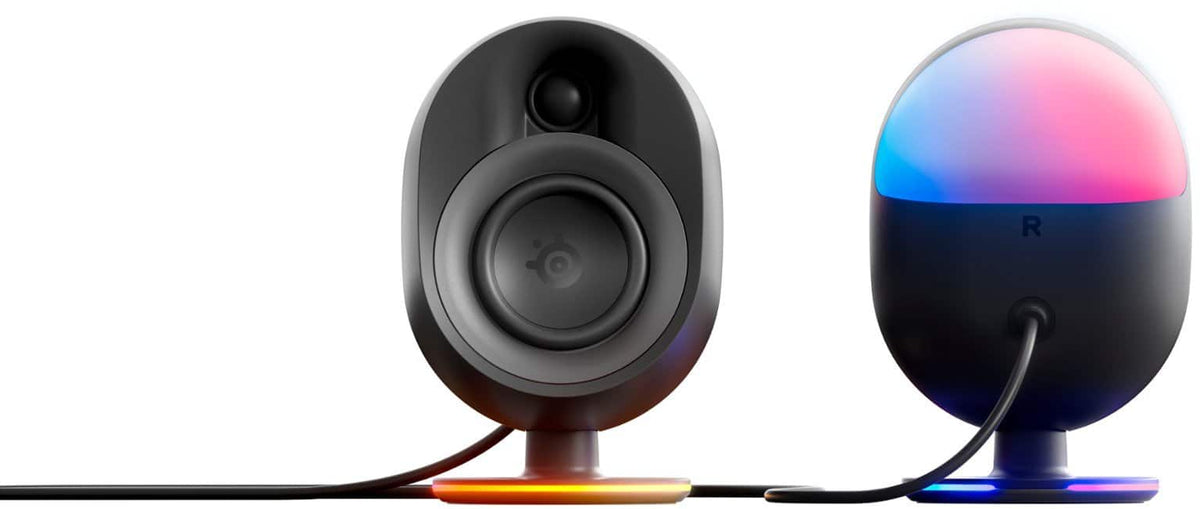 SteelSeries - Arena 9 5.1 Bluetooth Gaming Speakers with RGB Lighting (6 Piece) - Black