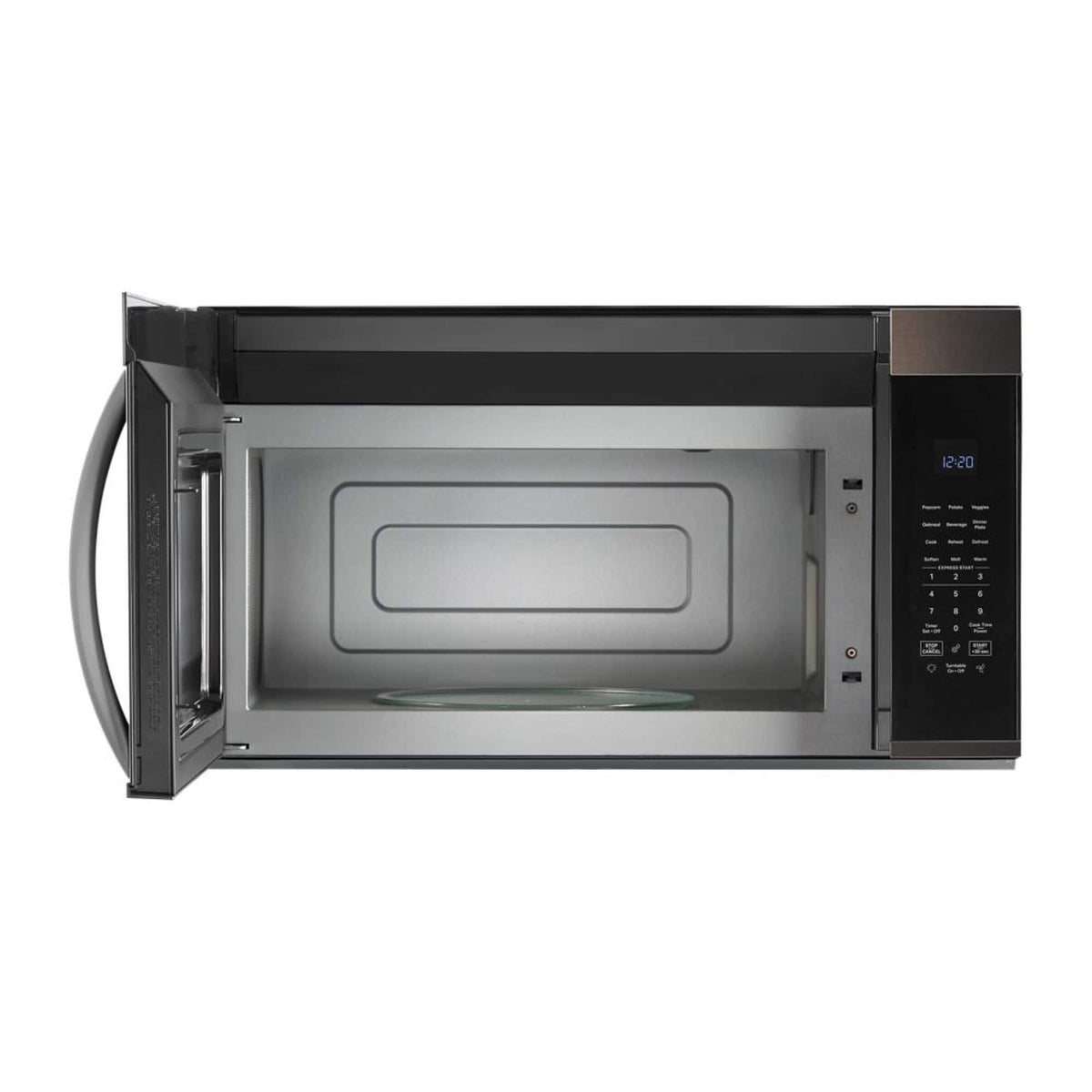 Whirlpool - 1.9 Cu. Ft. Over-the-Range Microwave with Sensor Cooking - Black Stainless Steel