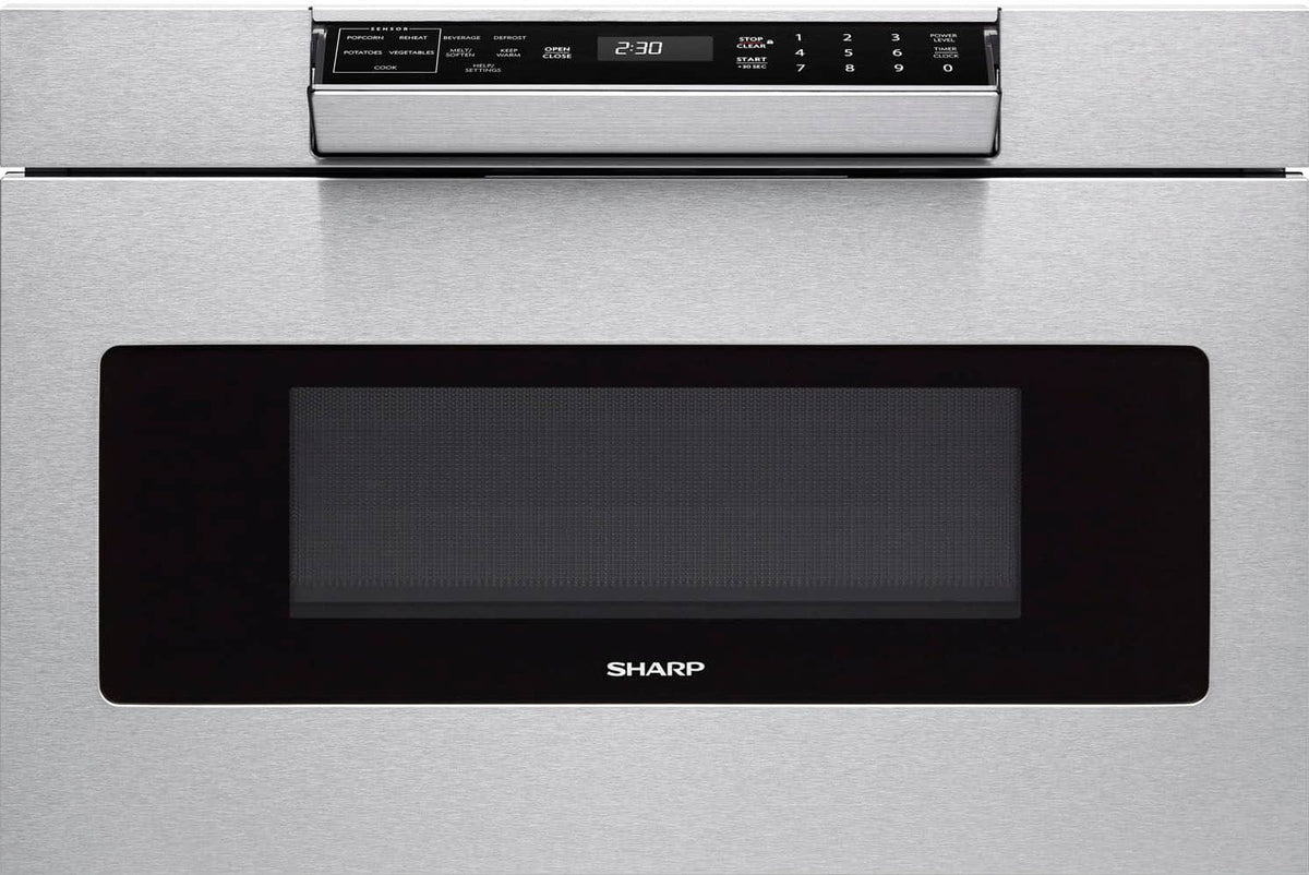 Sharp - 1.2 Cu. Ft. Built-in Microwave Drawer with Sensor Cooking - Stainless Steel