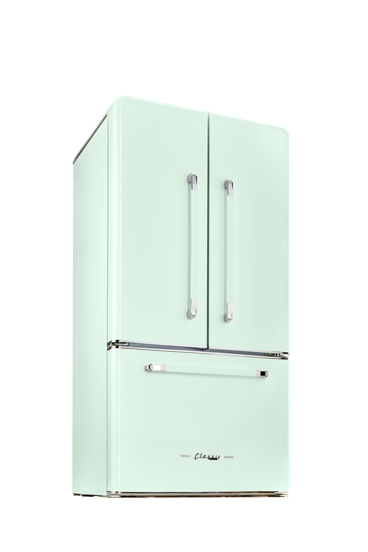 Unique Appliances - 36 in. Wide Classic Retro 36-inch 21 cu.ft. Counter Depth French Door Refrigerator - Summer Mint Green