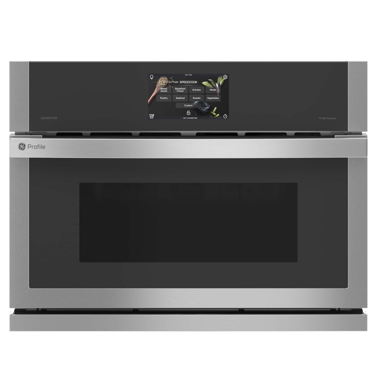 GE Profile - 1.7 Cu. Ft. Convection Built-In Microwave with Sensor Cooking and Five in One 120V Advantium Technology - Stainless Steel