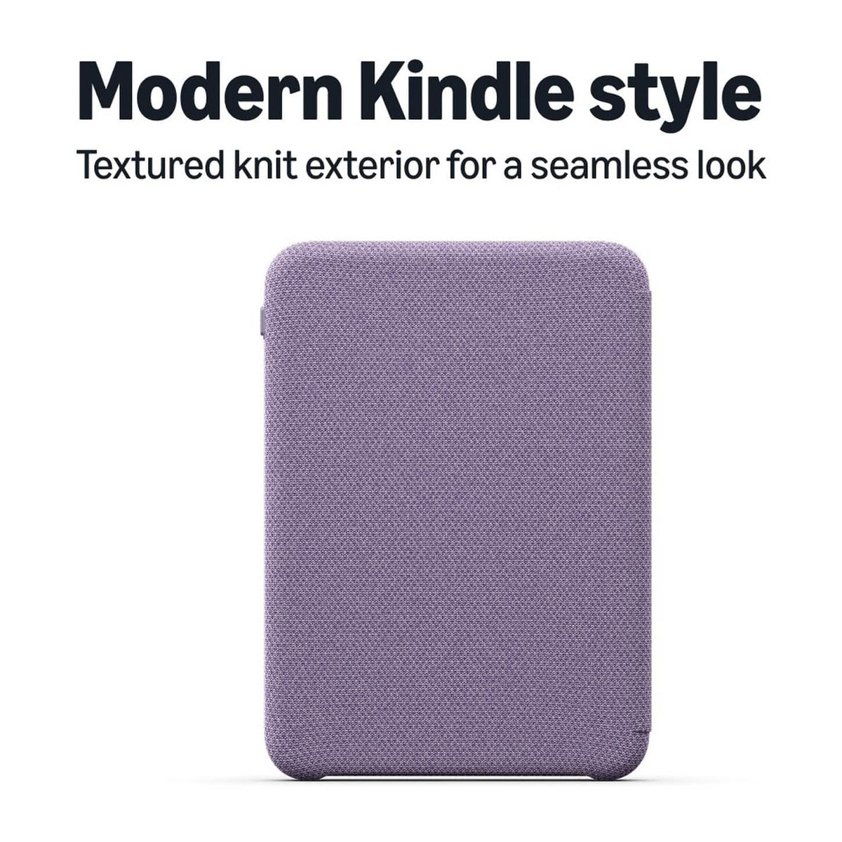 All-New Amazon Kindle Cover — Thin & Lightweight, Foldable Protective Case — Knit Fabric - Ube