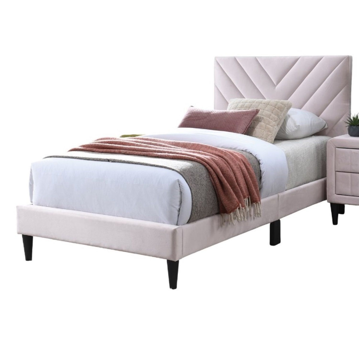 Juego de cama con cabecero ajustable